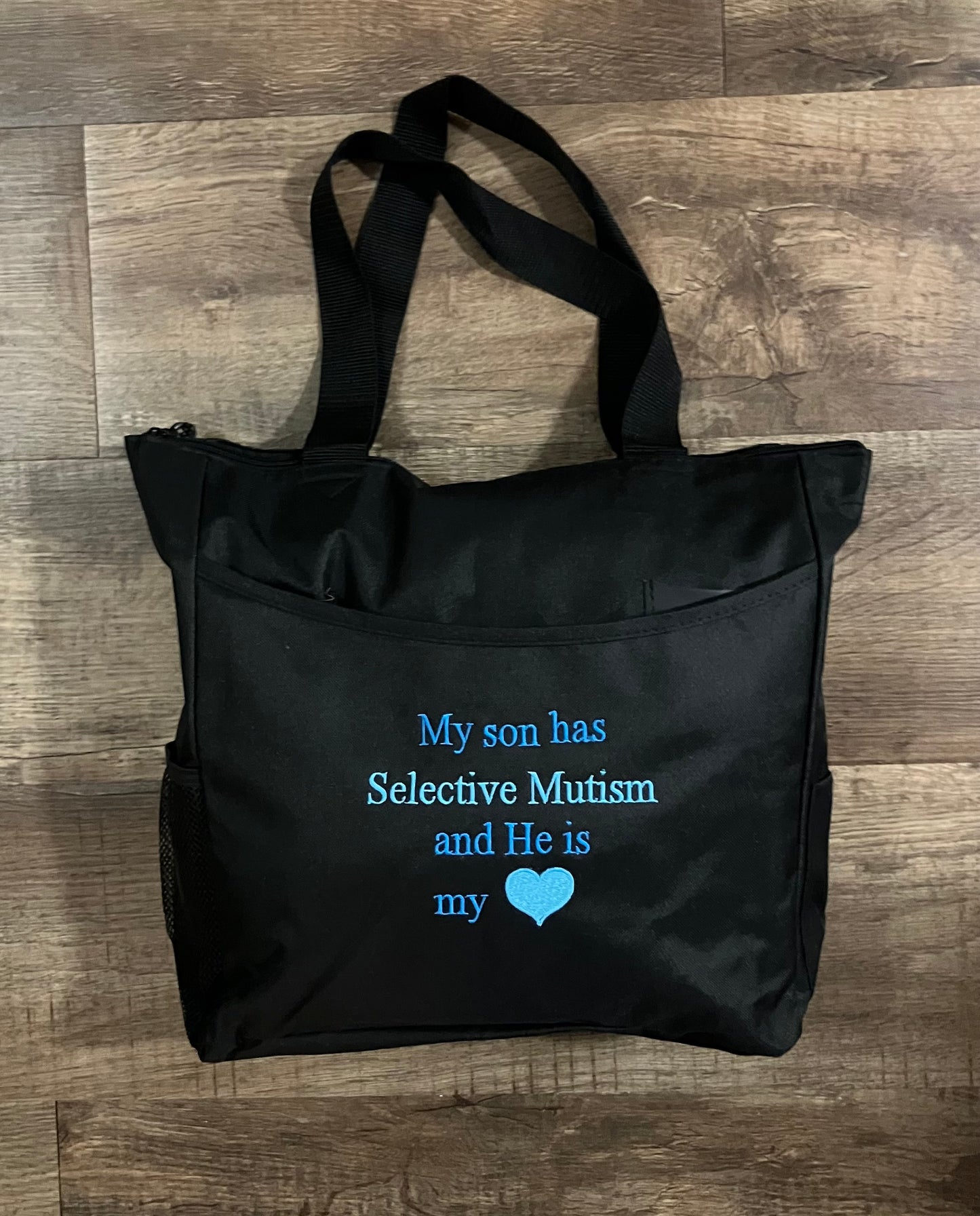 My son has Selective Mutism and He is my ❤️ Tote Bag