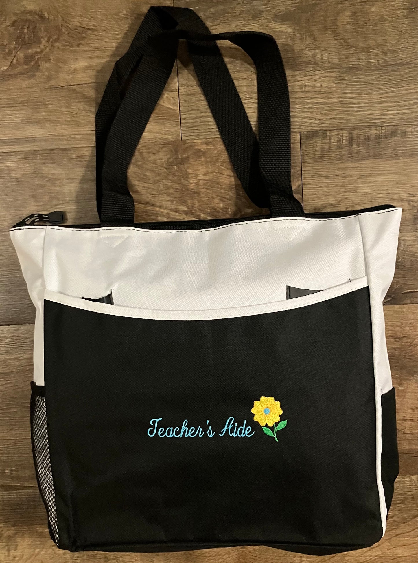 Teacher’s Aide Flower Tote Bag